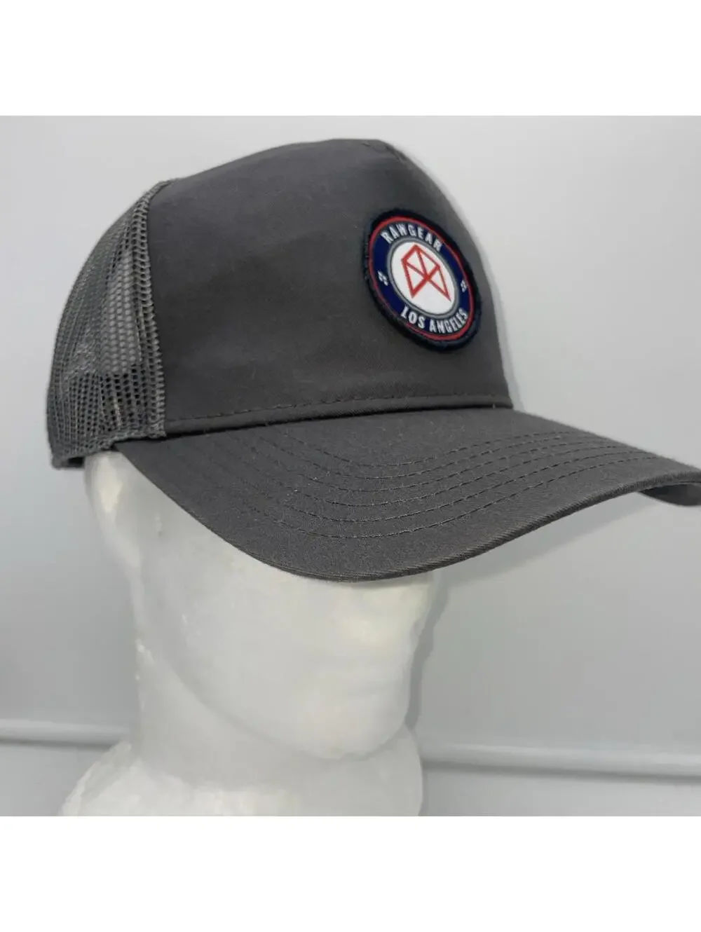 Rawgear Los Angeles California Distressed Mesh Trucker Snapback Hat Cap Fitness